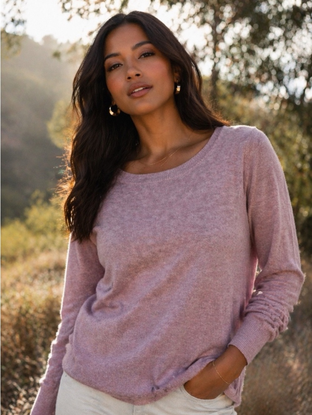 Mossimo Supply Co. Dusty Lilac Crewneck Sweater